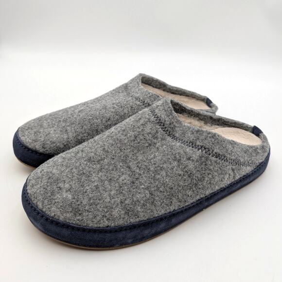 Olukai Hamani Hulu Mule Slippers Men's Graphite/Trench Blue Size US10 EU43 - Picture 1 of 13